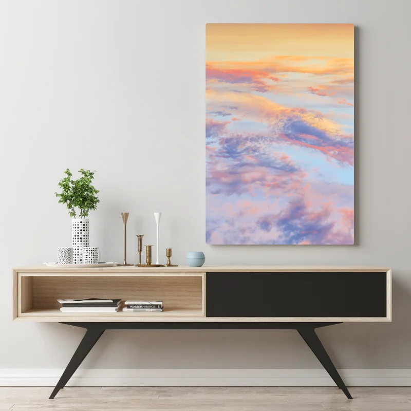 Leinwandbild sanfter pastellhimmel bei sonnenaufgang Leinwandbild sanfter pastellhimmel bei sonnenaufgang