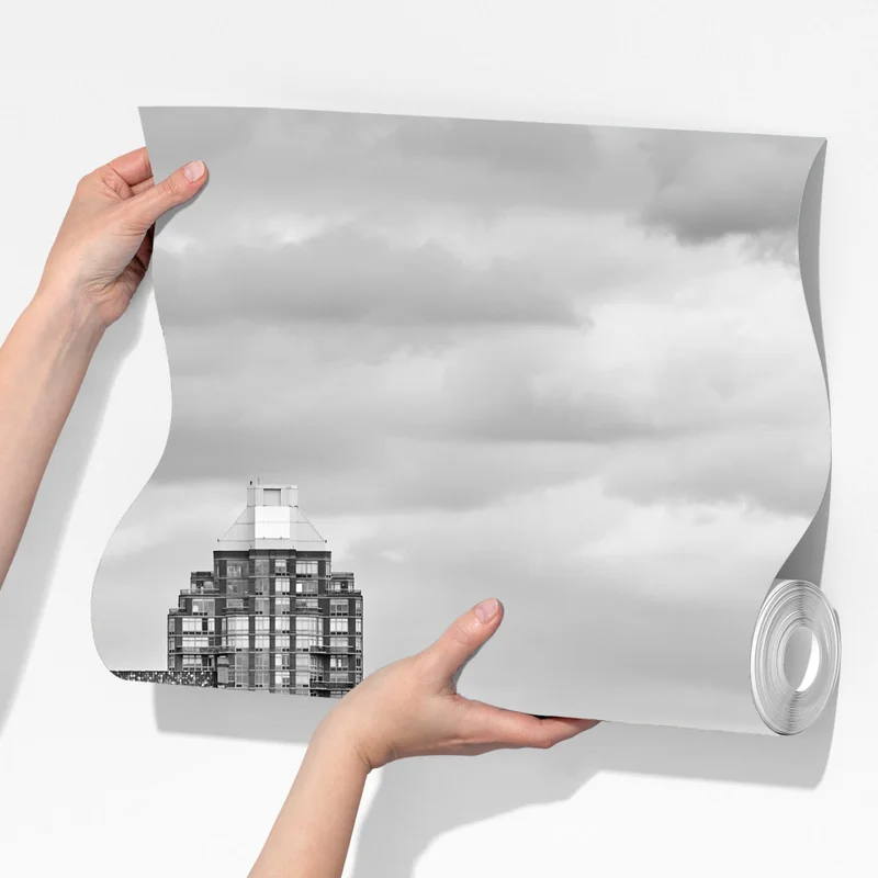 Fototapete Manhattan skyline in schwarzweiß Fototapete Manhattan skyline in schwarzweiß