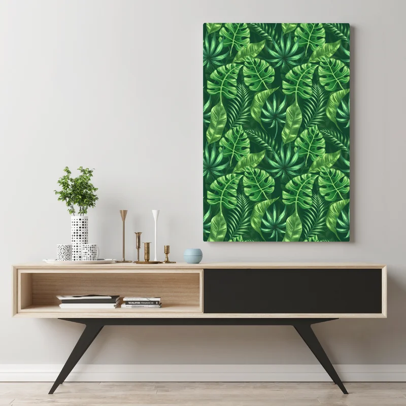 Leinwandbild tropisches monstera blattmuster Leinwandbild tropisches monstera blattmuster
