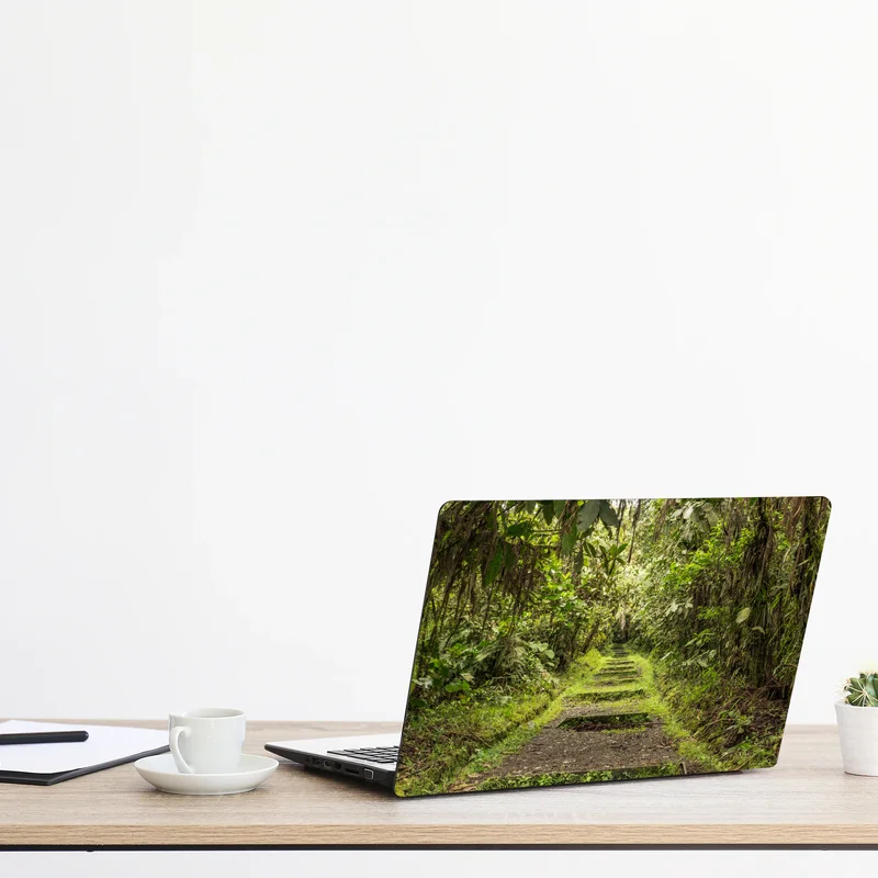 Laptop-Aufkleber pfad durch üppigen dschungel Laptop-Aufkleber pfad durch üppigen dschungel