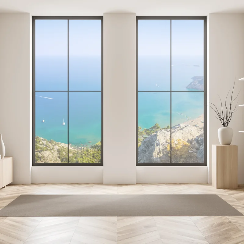 Fensteraufkleber sonnige türkisbucht panorama Fensteraufkleber sonnige türkisbucht panorama