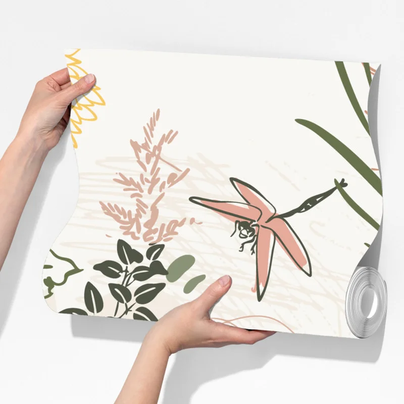 Fototapete zartes pastell-blumenmuster Fototapete zartes pastell-blumenmuster