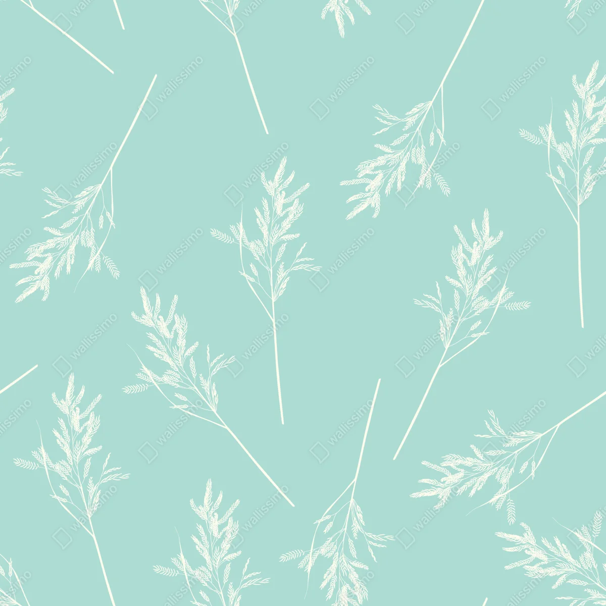 Schrankaufkleber zartes türkisfarbenes botanisches muster Schrankaufkleber zartes türkisfarbenes botanisches muster