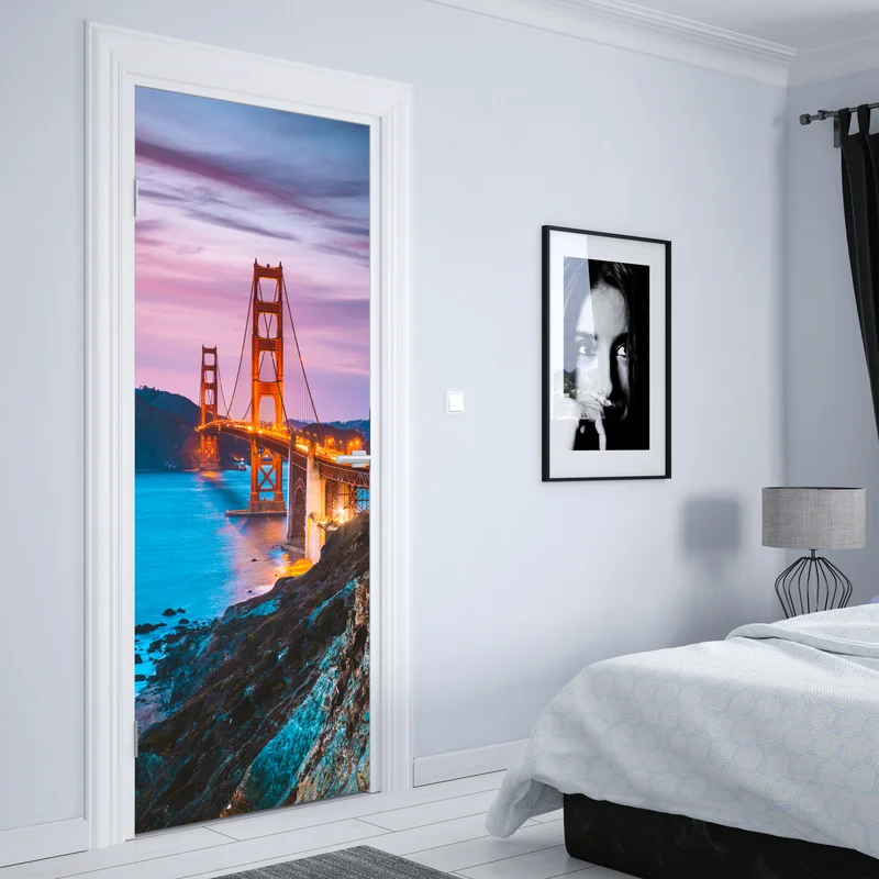 Türaufkleber Golden Gate Bridge in der dämmerung, San Francisco Türaufkleber Golden Gate Bridge in der dämmerung, San Francisco