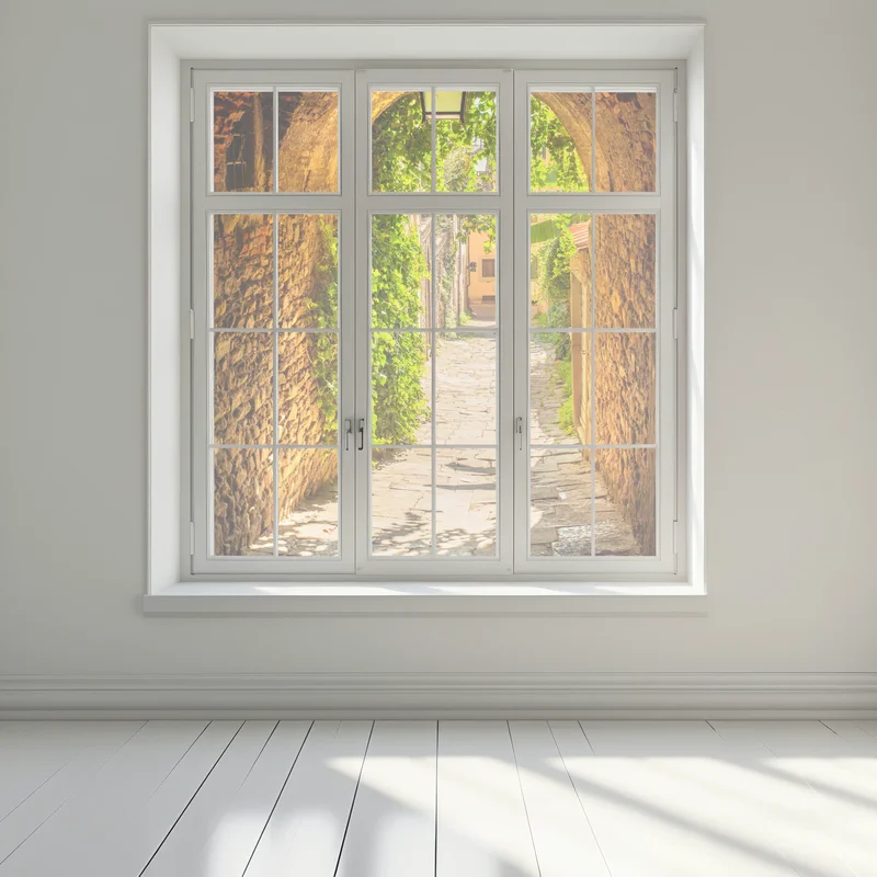 Fensteraufkleber sonnige gasse in der Toskana