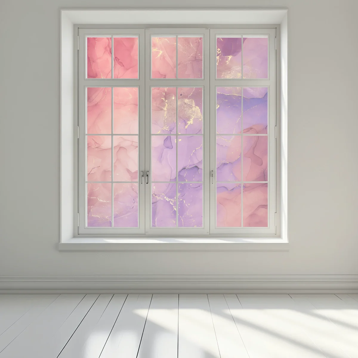 Fensteraufkleber ätherische rosa und lila marmoroptik Fensteraufkleber ätherische rosa und lila marmoroptik