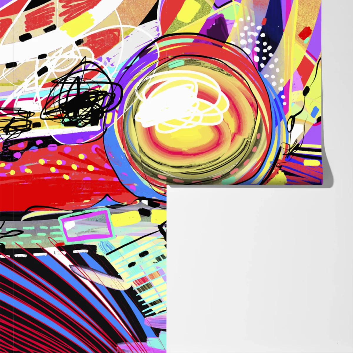 Fototapete lebendige violette abstrakte komposition Fototapete lebendige violette abstrakte komposition