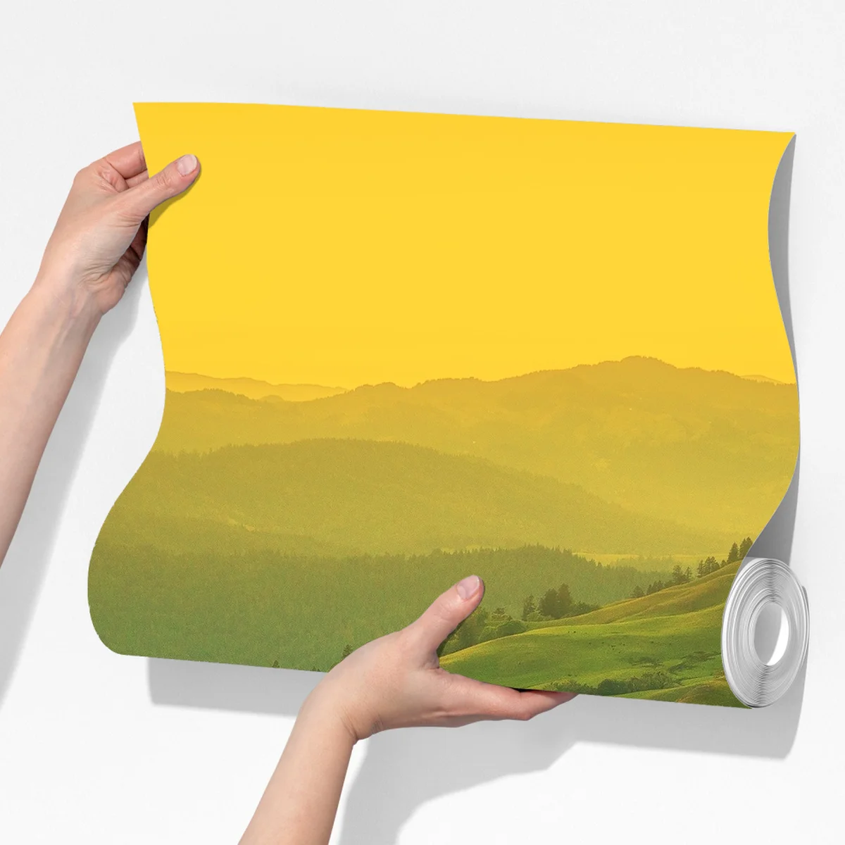 Fototapete hügel von Nordkalifornien bei sonnenuntergang Fototapete hügel von Nordkalifornien bei sonnenuntergang