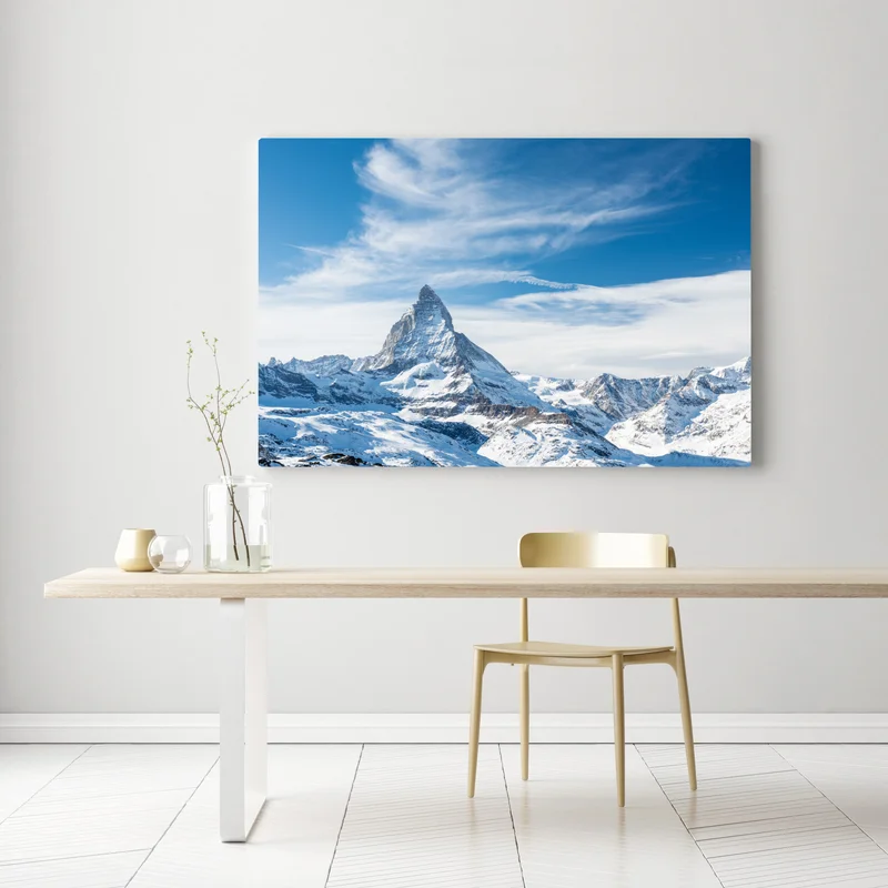 Leinwandbild majestätischer alpiner gipfel in den Alpen Leinwandbild majestätischer alpiner gipfel in den Alpen