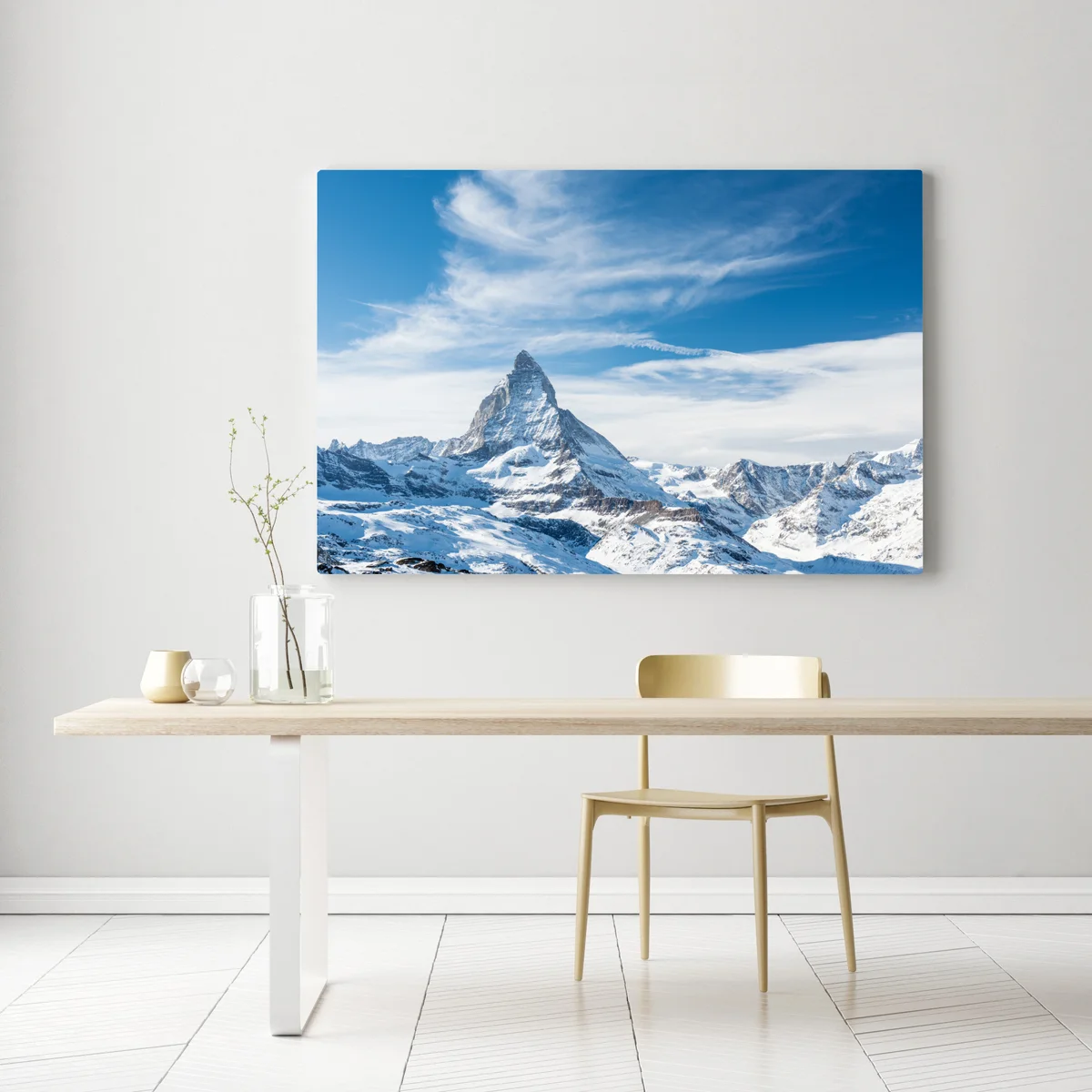 Leinwandbild majestätischer alpiner gipfel in den Alpen Leinwandbild majestätischer alpiner gipfel in den Alpen