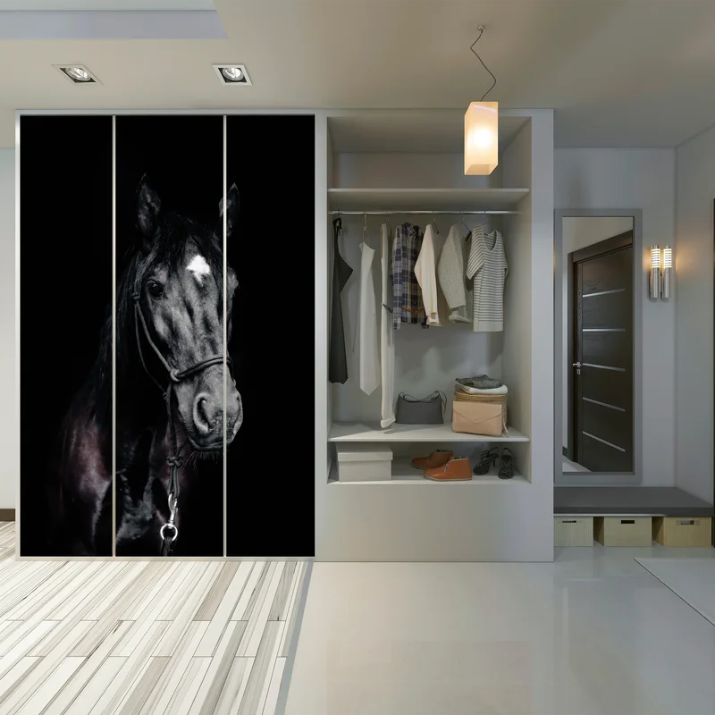 Schrankaufkleber majestätisches pferdeporträt