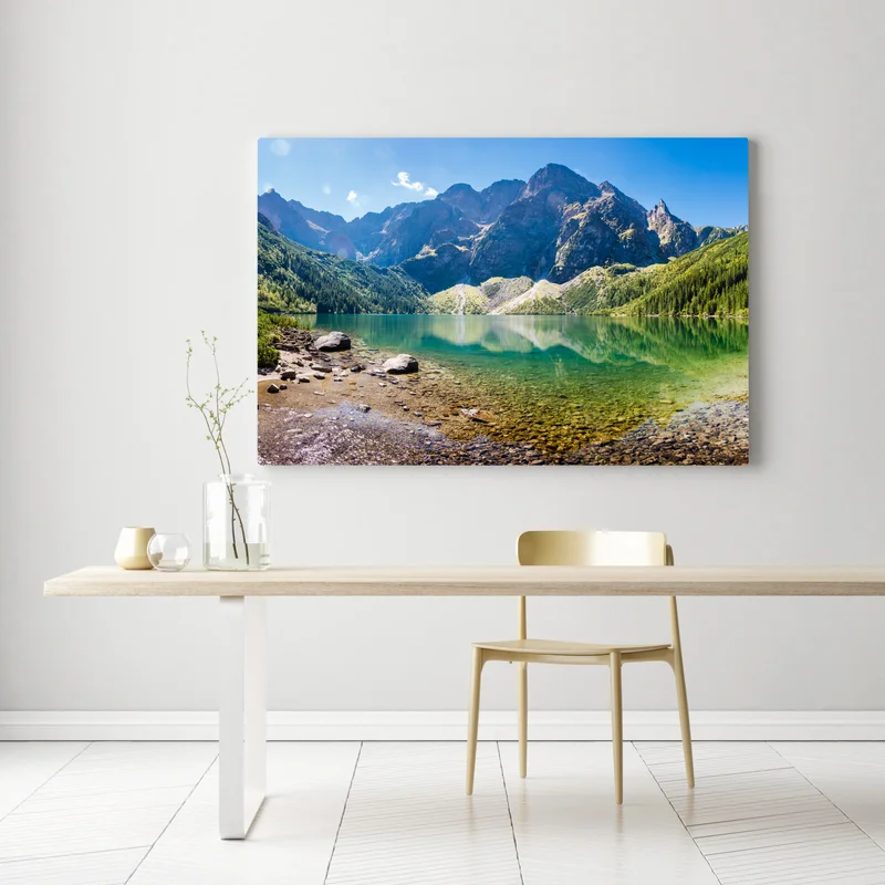 Leinwandbild ruhiger alpensee Leinwandbild ruhiger alpensee