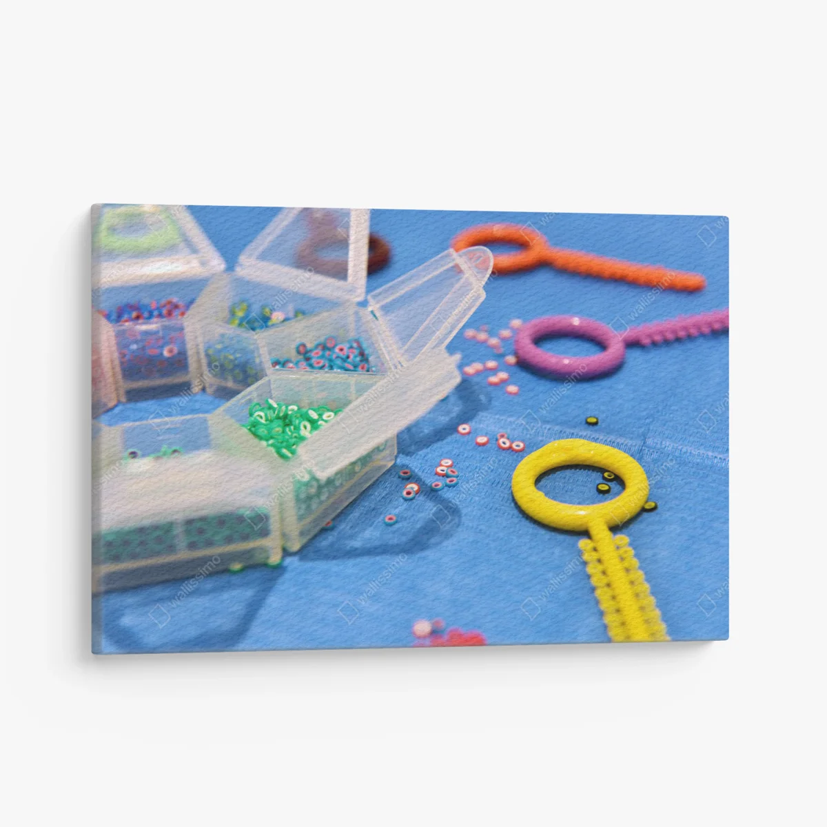 Leinwandbild farbige Gummibänder für Zahnspangen aus Metall. Nahaufnahme • Leinwandbilder bei Wallnifity® Leinwandbild farbige Gummibänder für Zahnspangen aus Metall. Nahaufnahme • Leinwandbilder bei Wallnifity®