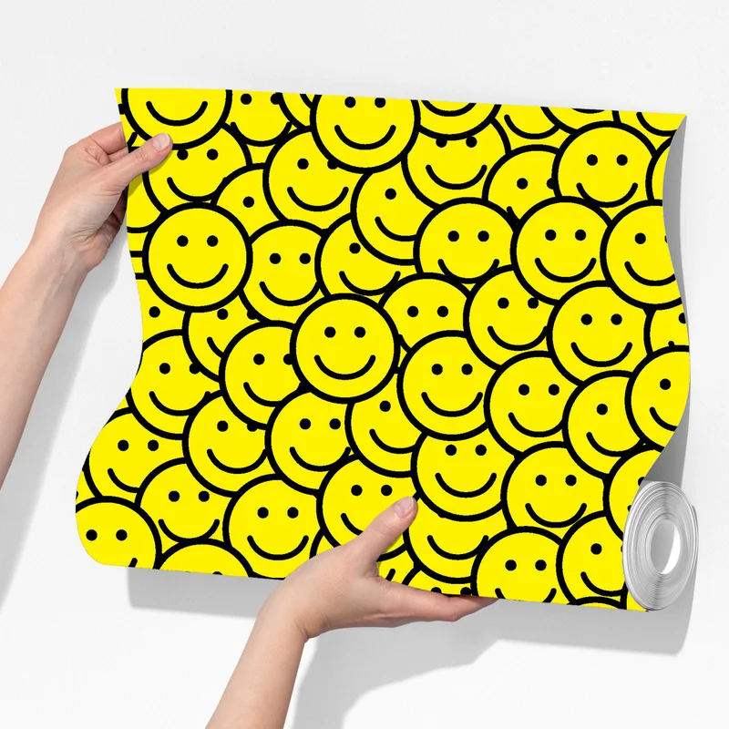 Fototapeta wzór z uśmiechniętymi buźkami Fototapeta wzór z uśmiechniętymi buźkami