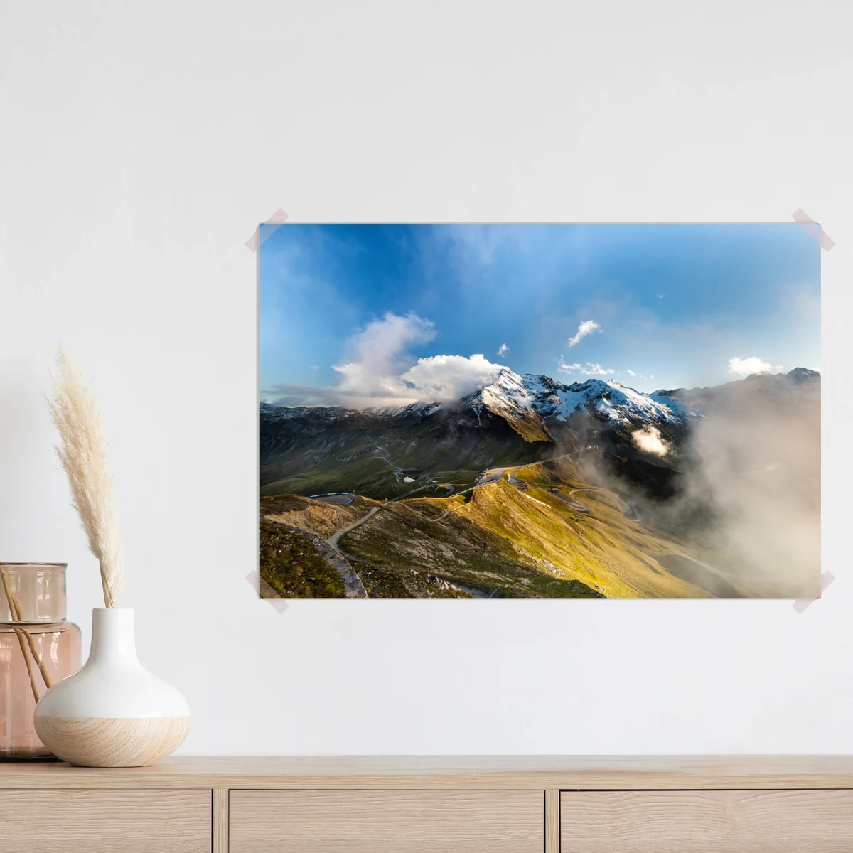 Poster Grossglockner panoramastraße in den Alpen Poster Grossglockner panoramastraße in den Alpen