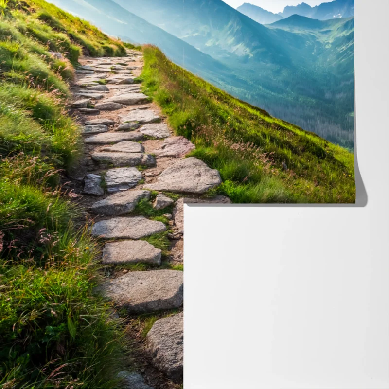 Fototapeta ścieżka w Tatrach o wschodzie słońca Fototapeta ścieżka w Tatrach o wschodzie słońca