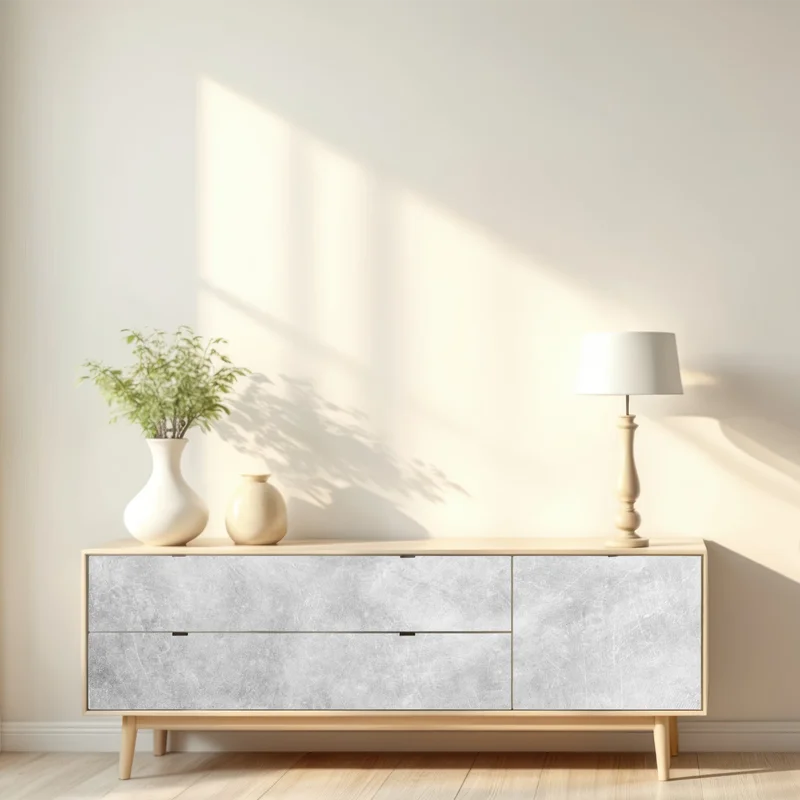 Repositionierbarer Aufkleber subtile graue betonstruktur