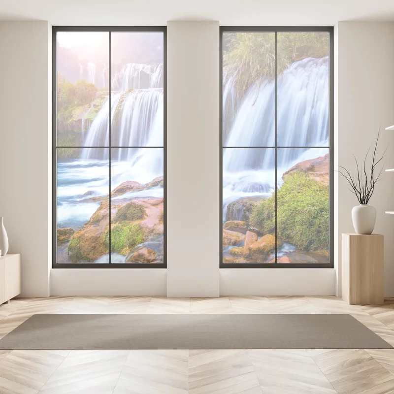 Fensteraufkleber Jiulong wasserfall in Luoping, China