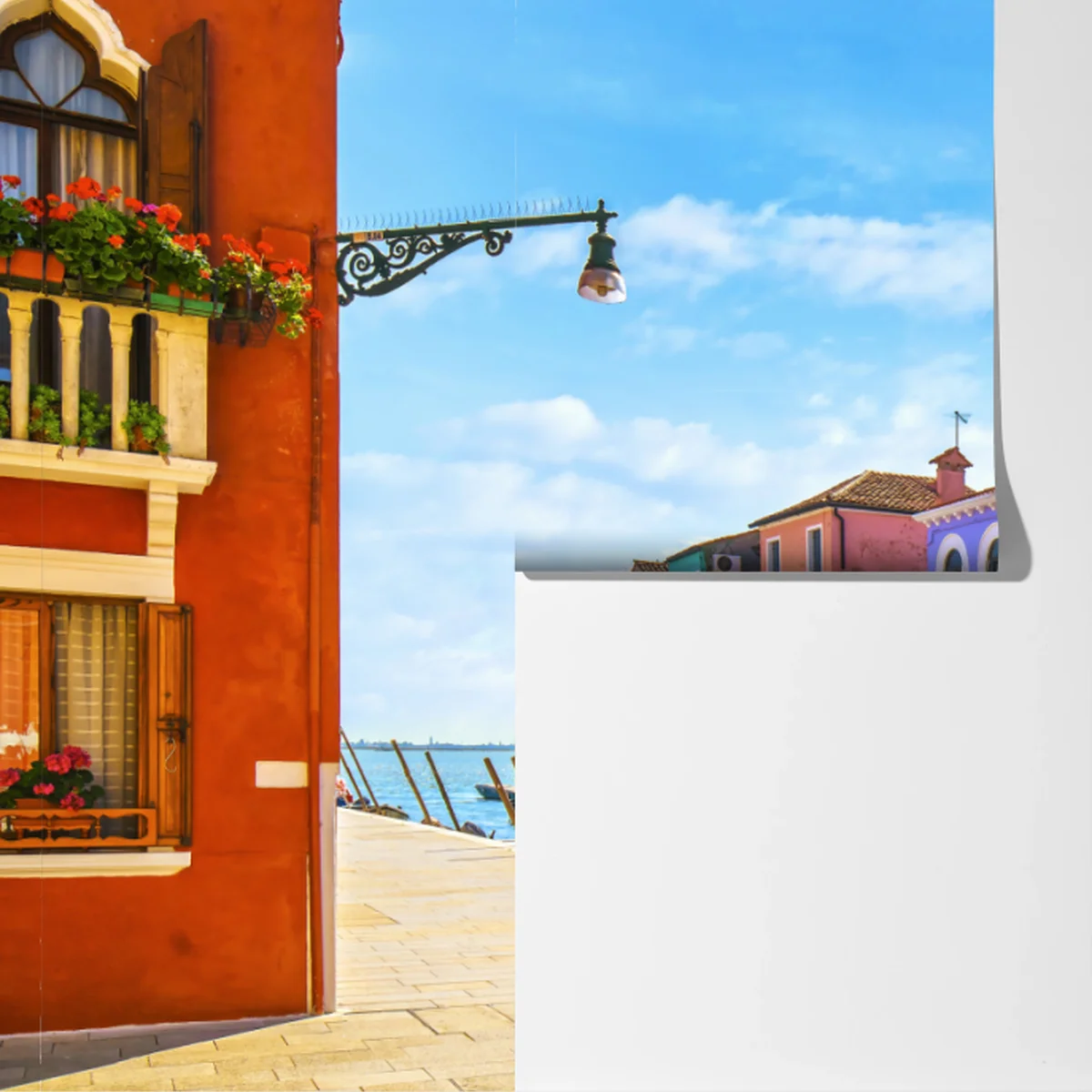 Fototapete bunte kanalhäuser von Burano Fototapete bunte kanalhäuser von Burano