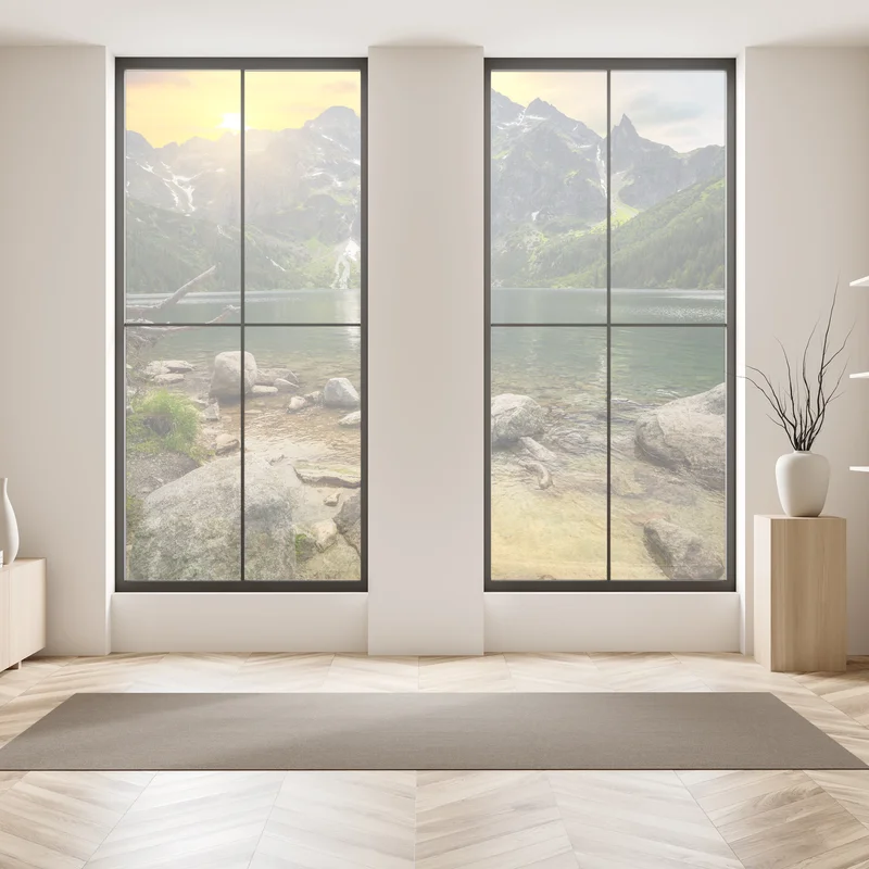 Fensteraufkleber sonnenuntergang über Morskie Oko, Tatra, Polen