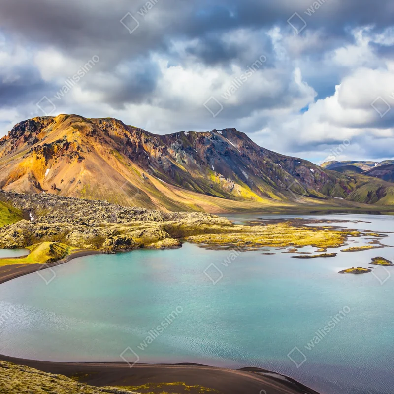 Fototapete sommersee auf Island Fototapete sommersee auf Island