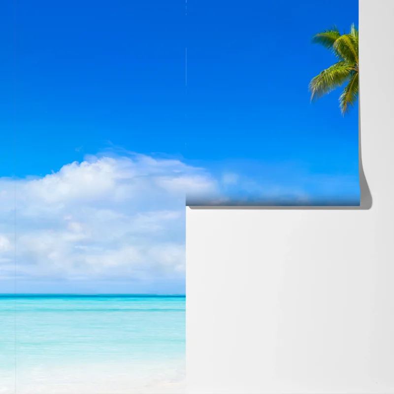 Fototapeta tropikalna plaża z palmami Fototapeta tropikalna plaża z palmami