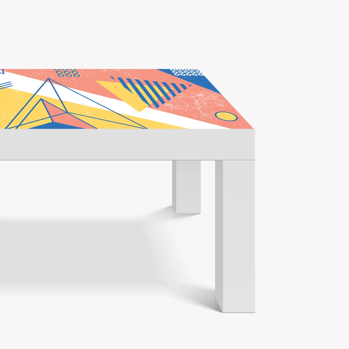 Tischaufkleber und Schreibtischaufkleber pastellfarbene geometrische komposition Tischaufkleber und Schreibtischaufkleber pastellfarbene geometrische komposition