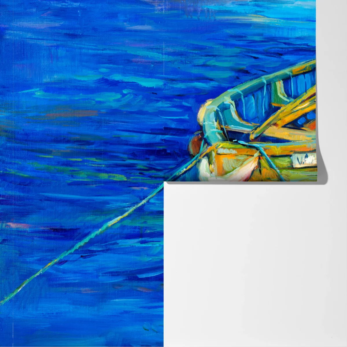 Fototapete lebendiges boot bei sonnenuntergang Fototapete lebendiges boot bei sonnenuntergang