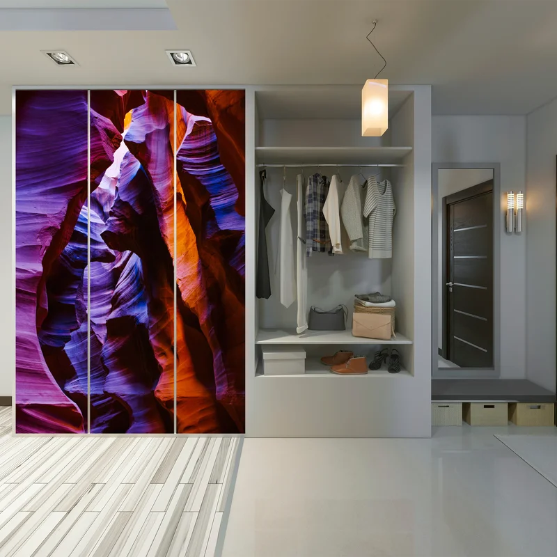 Schrankaufkleber lebhafte felsformationen in der schlucht Schrankaufkleber lebhafte felsformationen in der schlucht