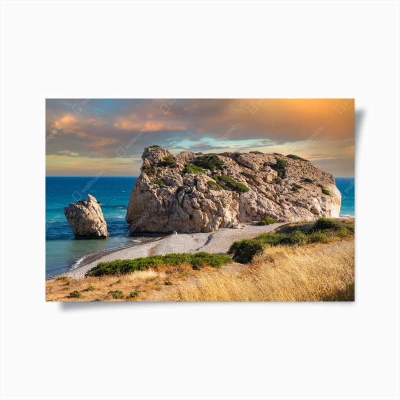 Poster fels von Aphrodite, Zypern türkis küste am Mittelmeer • Poster bei Wallnifity® Poster fels von Aphrodite, Zypern türkis küste am Mittelmeer • Poster bei Wallnifity®
