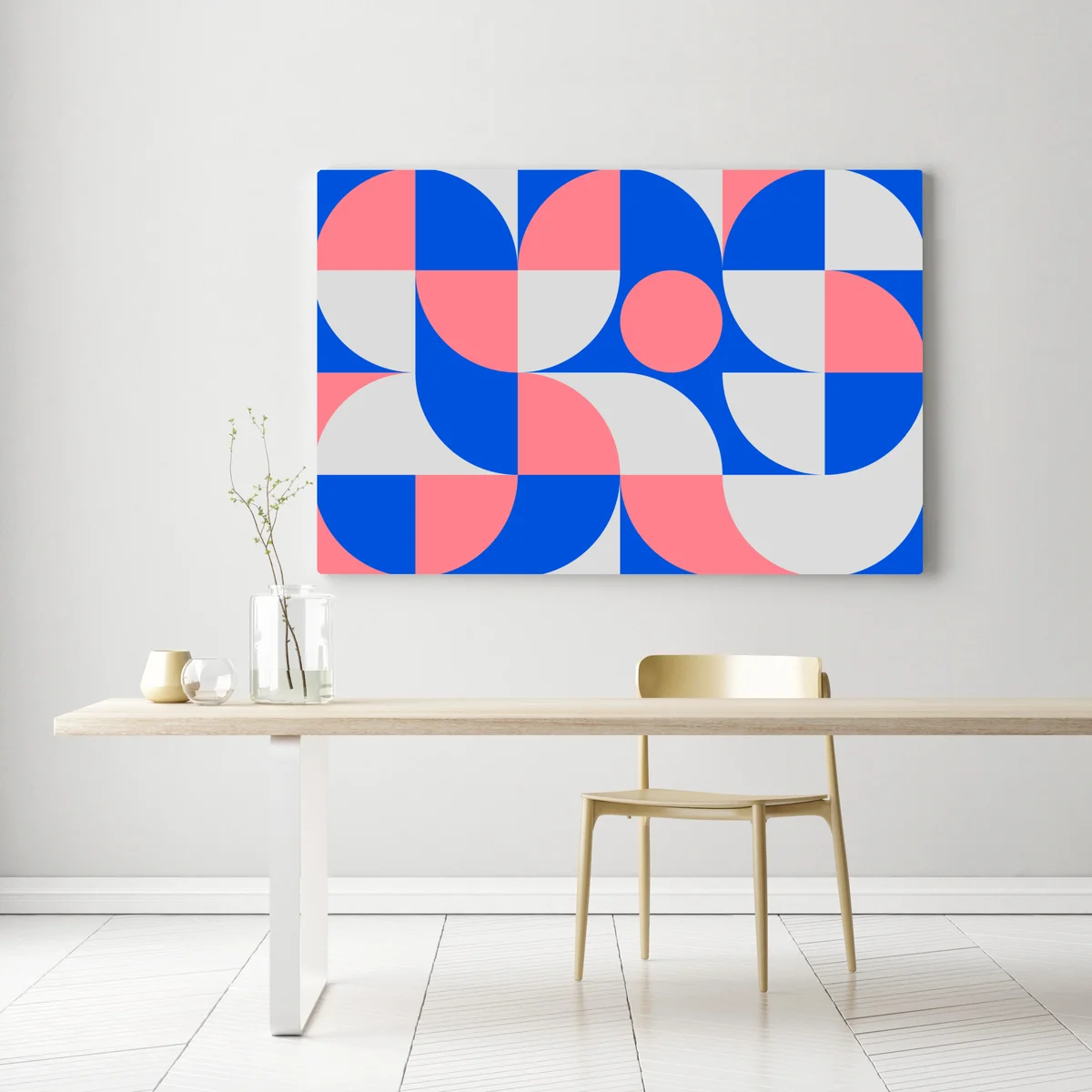 Leinwandbild skandinavische geometrische komposition Leinwandbild skandinavische geometrische komposition