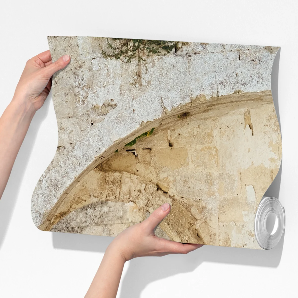 Fototapete mediterraner steinhof mit bogen Fototapete mediterraner steinhof mit bogen