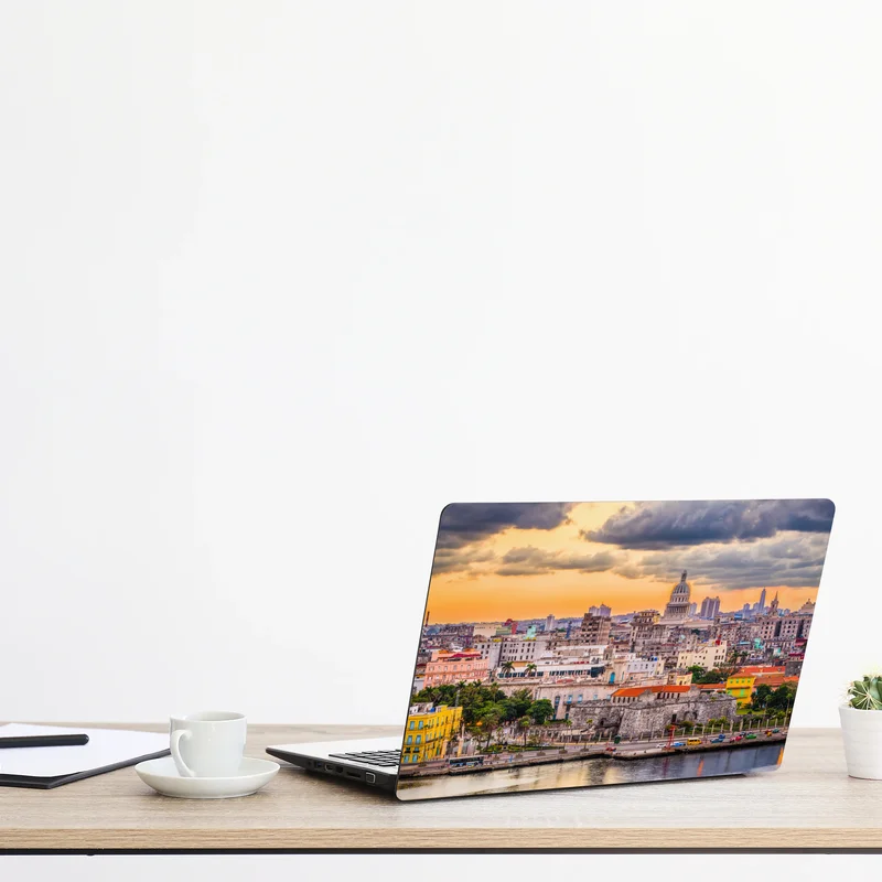 Naklejka na laptopa Hawana panorama miasta o zachodzie słońca