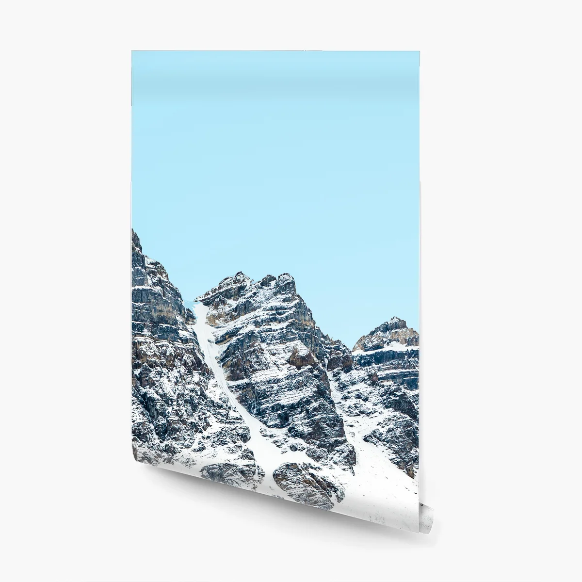 Fototapete eisiger türkissee mit bergreflexion Fototapete eisiger türkissee mit bergreflexion