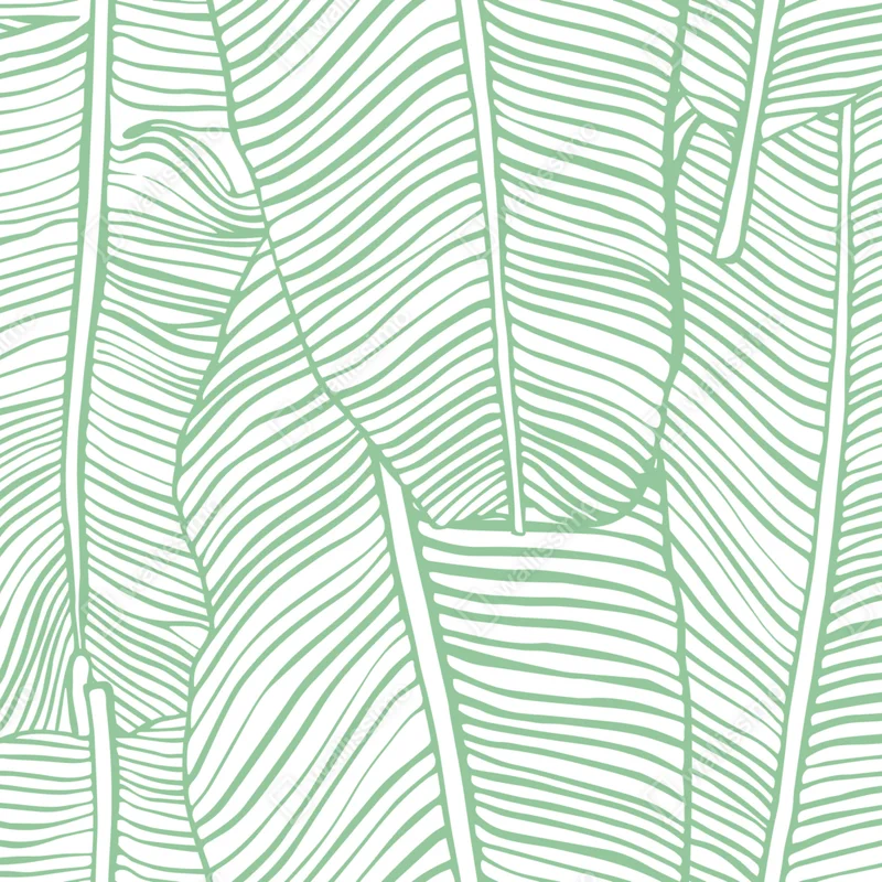 Repositionierbarer Aufkleber mintfarbenes bananenblattmuster Repositionierbarer Aufkleber mintfarbenes bananenblattmuster