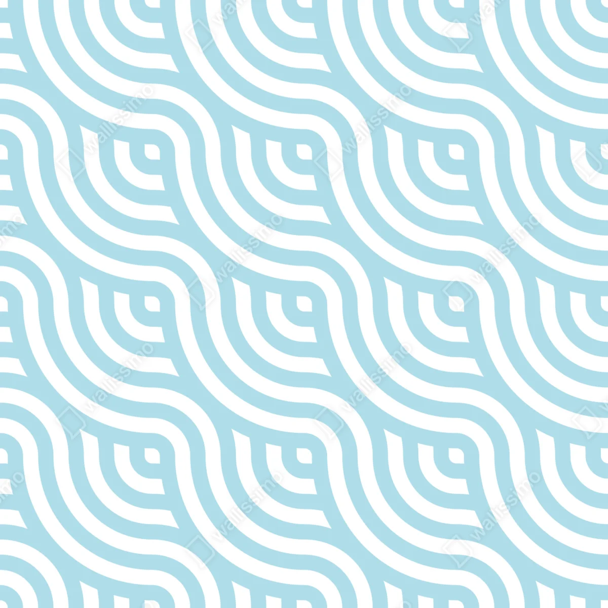 Leinwandbild sanftes türkis geometrisches wellenmuster Leinwandbild sanftes türkis geometrisches wellenmuster