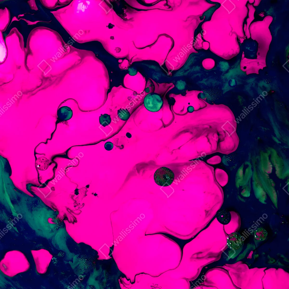 Leinwandbild neonpink flüssige abstraktion Leinwandbild neonpink flüssige abstraktion