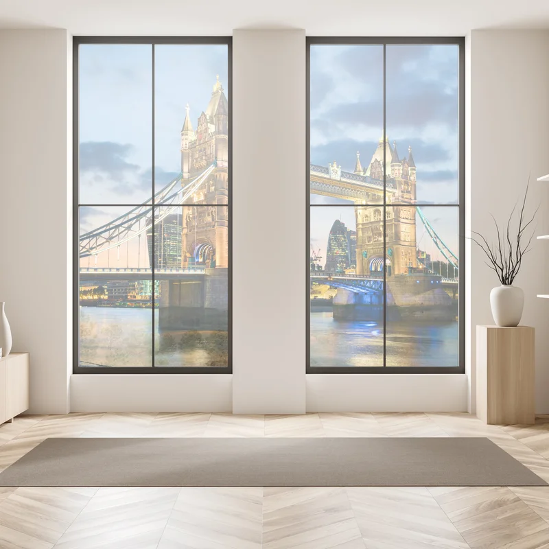 Fensteraufkleber Tower Bridge bei dämmerung, London skyline