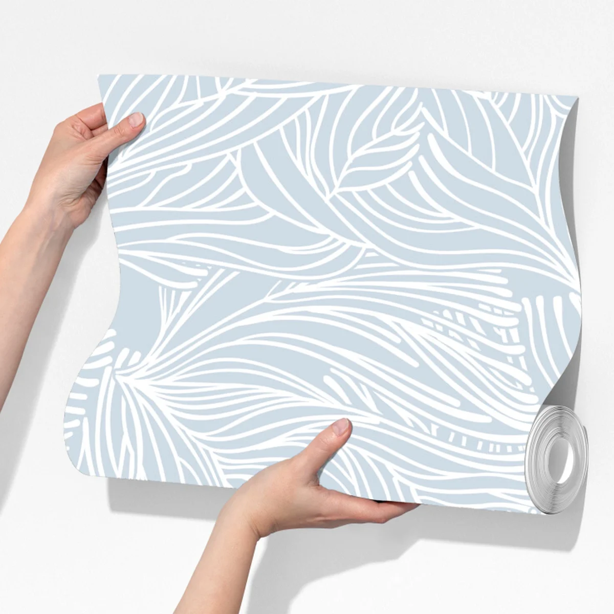 Fototapete sanftes blaues botanisches muster Fototapete sanftes blaues botanisches muster