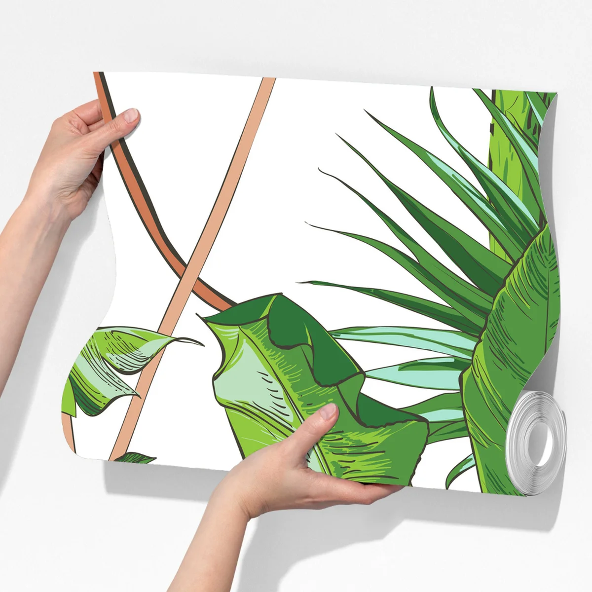 Fototapeta bujny wzór liści bananowca Fototapeta bujny wzór liści bananowca