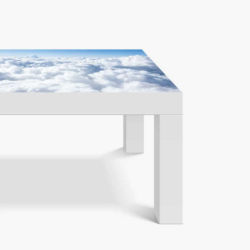Tischaufkleber und Schreibtischaufkleber ruhige wolkenlandschaft aus der luft