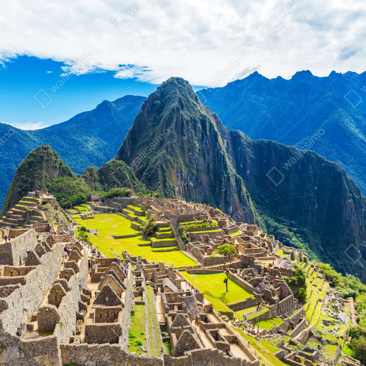 Repositionierbarer Aufkleber Machu Picchu antike andine zitadelle Repositionierbarer Aufkleber Machu Picchu antike andine zitadelle