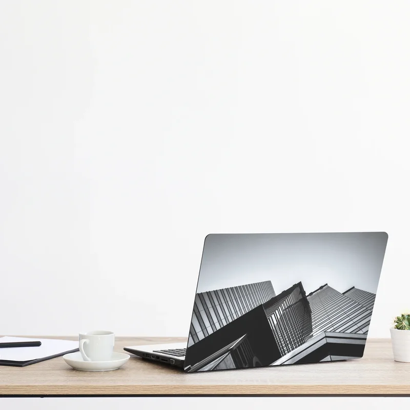 Laptop-Aufkleber Hongkong hochhaus perspektive