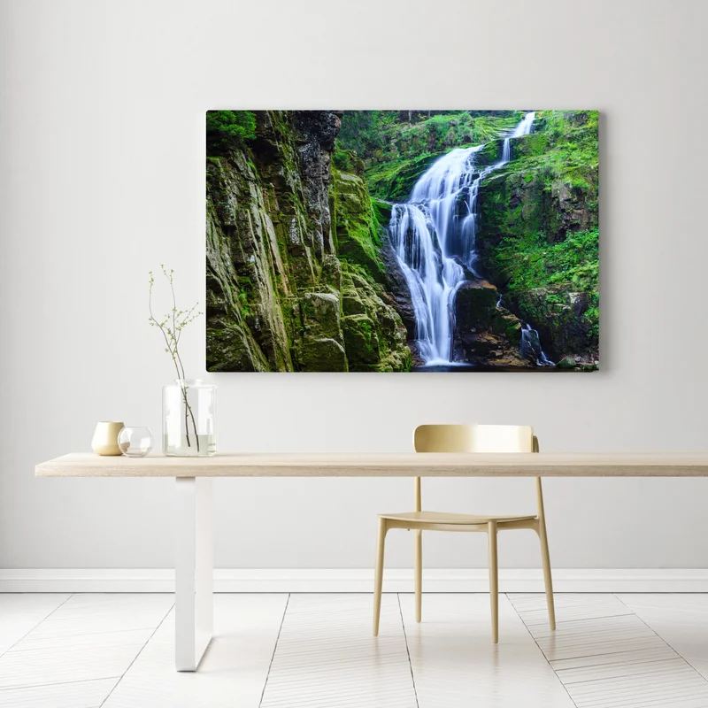 Leinwandbild wasserfall Kamienczyk im Riesengebirge Leinwandbild wasserfall Kamienczyk im Riesengebirge