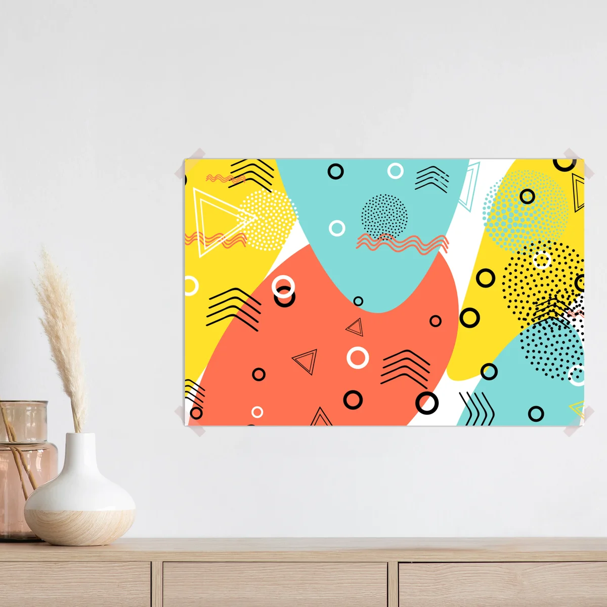 Poster farbenfrohes geometrisches muster Poster farbenfrohes geometrisches muster