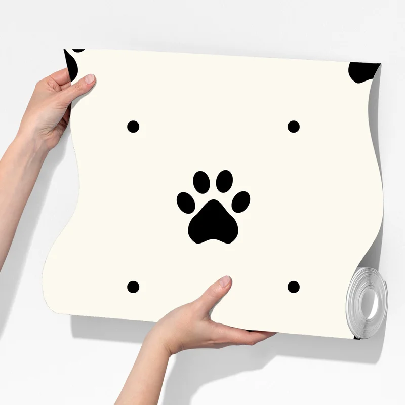 Fototapete verspieltes pfotenmuster Fototapete verspieltes pfotenmuster