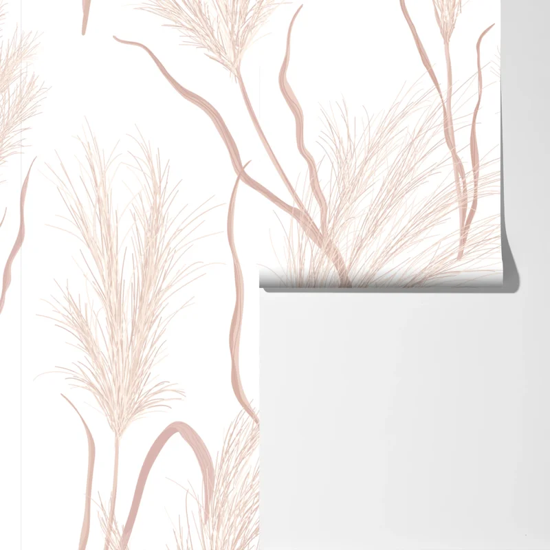 Fototapete zartes pampasgras-motiv Fototapete zartes pampasgras-motiv