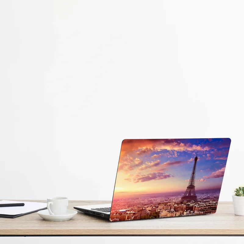 Laptop-Aufkleber sonnenuntergang über dem Eiffelturm Laptop-Aufkleber sonnenuntergang über dem Eiffelturm