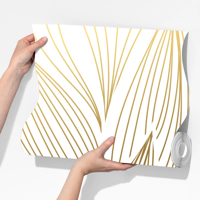 Fototapete goldene blattlinien Fototapete goldene blattlinien