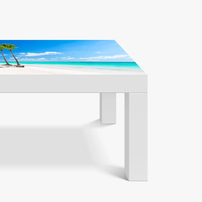 Tischaufkleber und Schreibtischaufkleber tropisches strandpanorama in Punta Cana
